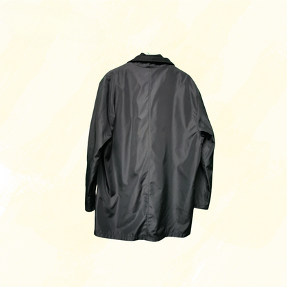 Hugo Boss Boss Classic Jacket Zip Front - Men's XL Grey Pin Strip