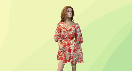 Forever New Cindy Tiered Floral Skater Dress RRP $179.99 - Size 14 - Red Calida Botanical