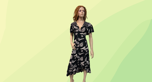 Volcom Diamond Tropic Wrap Dress RRP $90 - Size 10 - Black