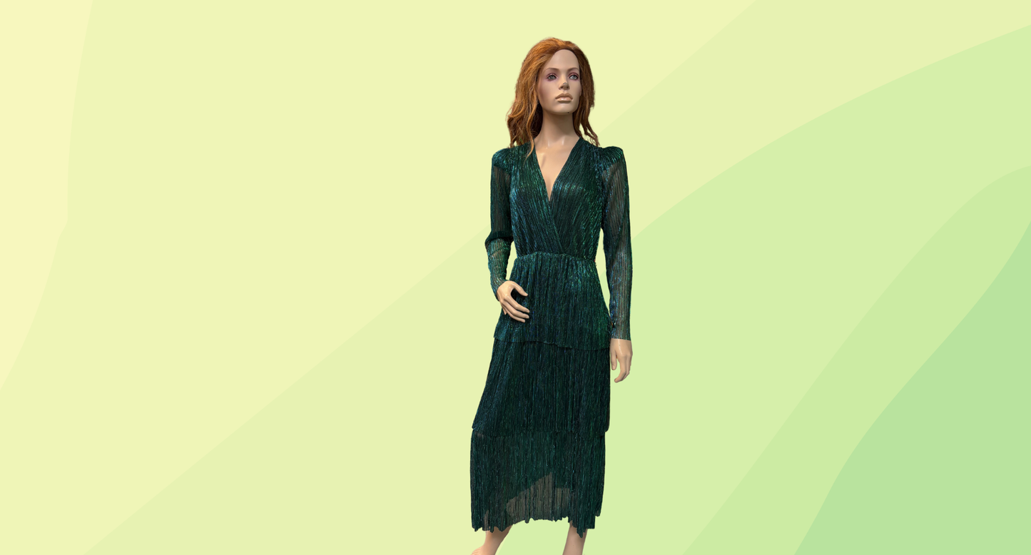 Sheike All That Sparkles Dress RRP $189.95 - Size 14 - Green