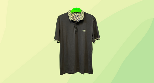 Hugo Boss Polo Button Up - L - Navy