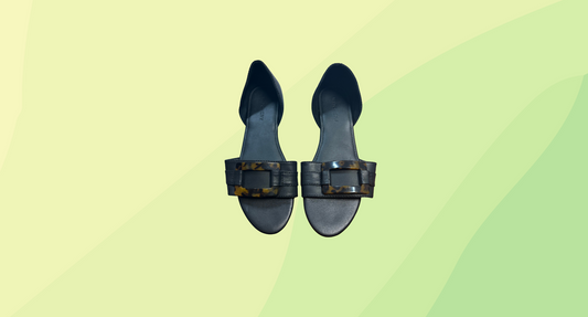 Witchery Brigitte Flat RRP $139.95 - Size 37 - Black