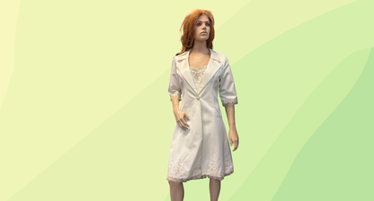 Alfred Angelo Strapless A-Line Knee-length Wedding Dress & Overcoat 2 Pce Set - Size 8 - Ivory