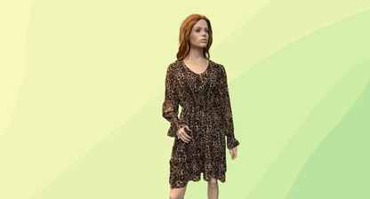 Lorraine Dress RRP $119.99 - Size 14 - Animal Print