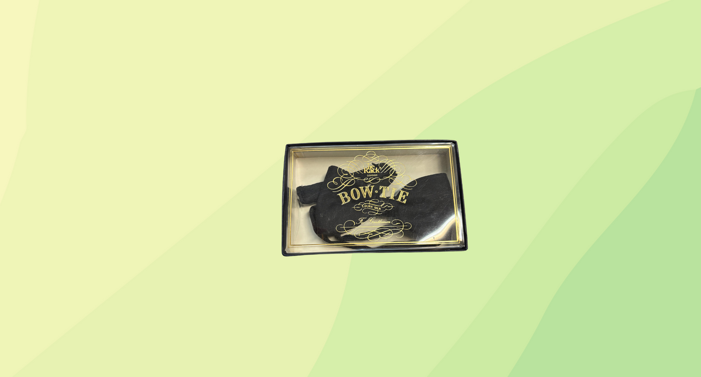 Tie Rack London Pure Silk Bow Tie - Black