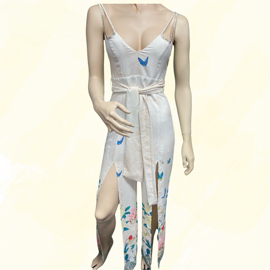 Seduce x Disney Jumpsuit Open leg	- Cream/Floral - 6