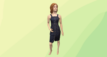 Zest Weekend Dress - Size 8 - Dark Denim
