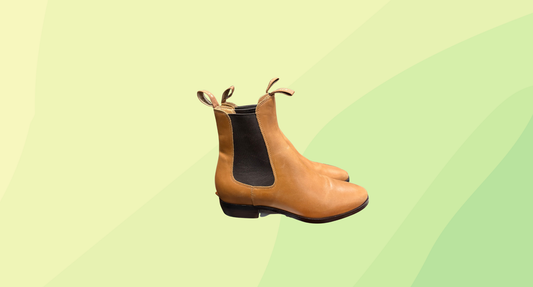 Bared Leather Boots - Size 38 - Tan