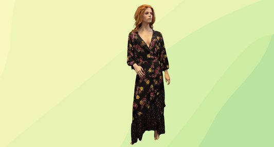 City Chic Maxi Dress RRP $139.95 - M - Winter Bouquet