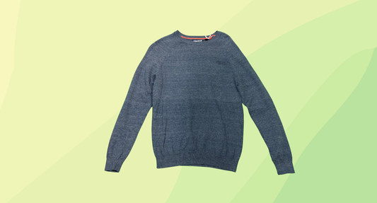 Superdry Mens Crew Neck Sweater - S - Blue