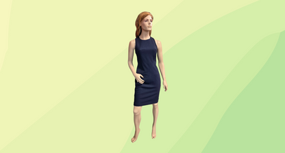 Karen Millen Fitted Sleeveless Midi Dress - Size 12 - Navy