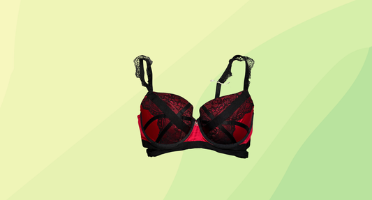 Playboy Rougetta Balconette Bra RRP $69.99 - 12E - Red/Black