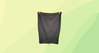 Charlie Brown Zip Skirt - Size 14 - Black/Gold