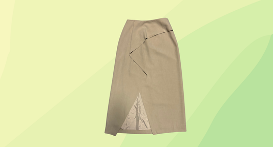 Bianca Spender Suiting Pigalle Skirt RRP $395 - Size 6 - Sandstone