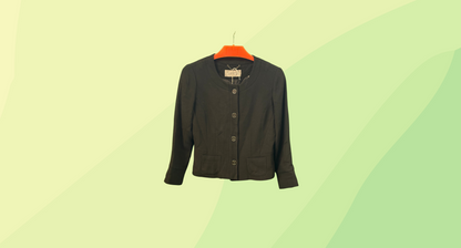 Jigsaw Wool Jacket - Size 8 - Black