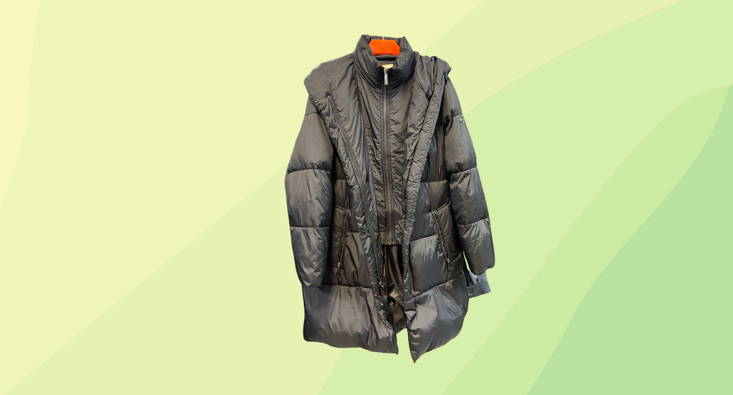 Michael Kors Double Zip Puffer Jacket - XL - Black