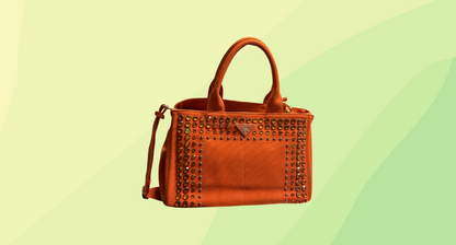 Prada Canvas Tote Bag - Orange