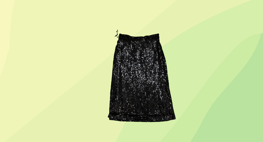 Decjuba Marilyn Sequin Midi Skirt RRP $119.95 - S - Black