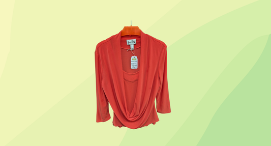 Joseph Ribkoff Top - Size 12 - Burnt Orange