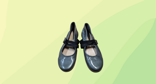 Hirica Nina Leon Ballet Flats - Size 39.5 - Grey
