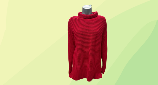 Trenery Extra Fine Merino Wool Pullover - L - Red