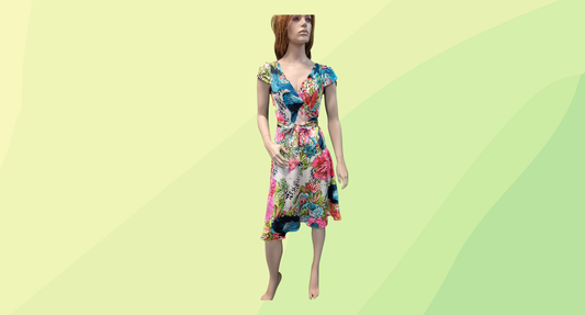 Sacha Drake Silk Wrap Dress - Size 12 - Floral
