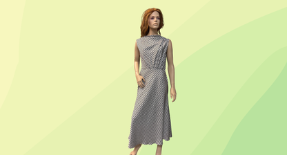 Portmans Geo Print Dress RRP $169.95 - Size 14 - Black/White