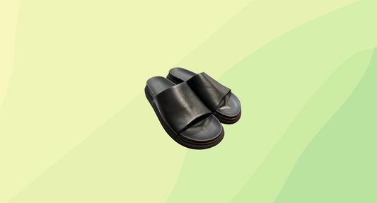 Tony Bianco Nappa Slides - Size 7 - Black
