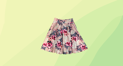 Review Boutique Floral Skirt RRP $189.99 - Size 10 - Pink