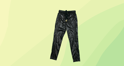 AJE PU Leather Look Pants - Size 6 - Black