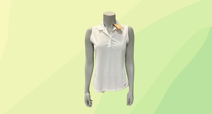 Nike Dri-FIT Victory Women's Sleeveless Golf Polo - S - White