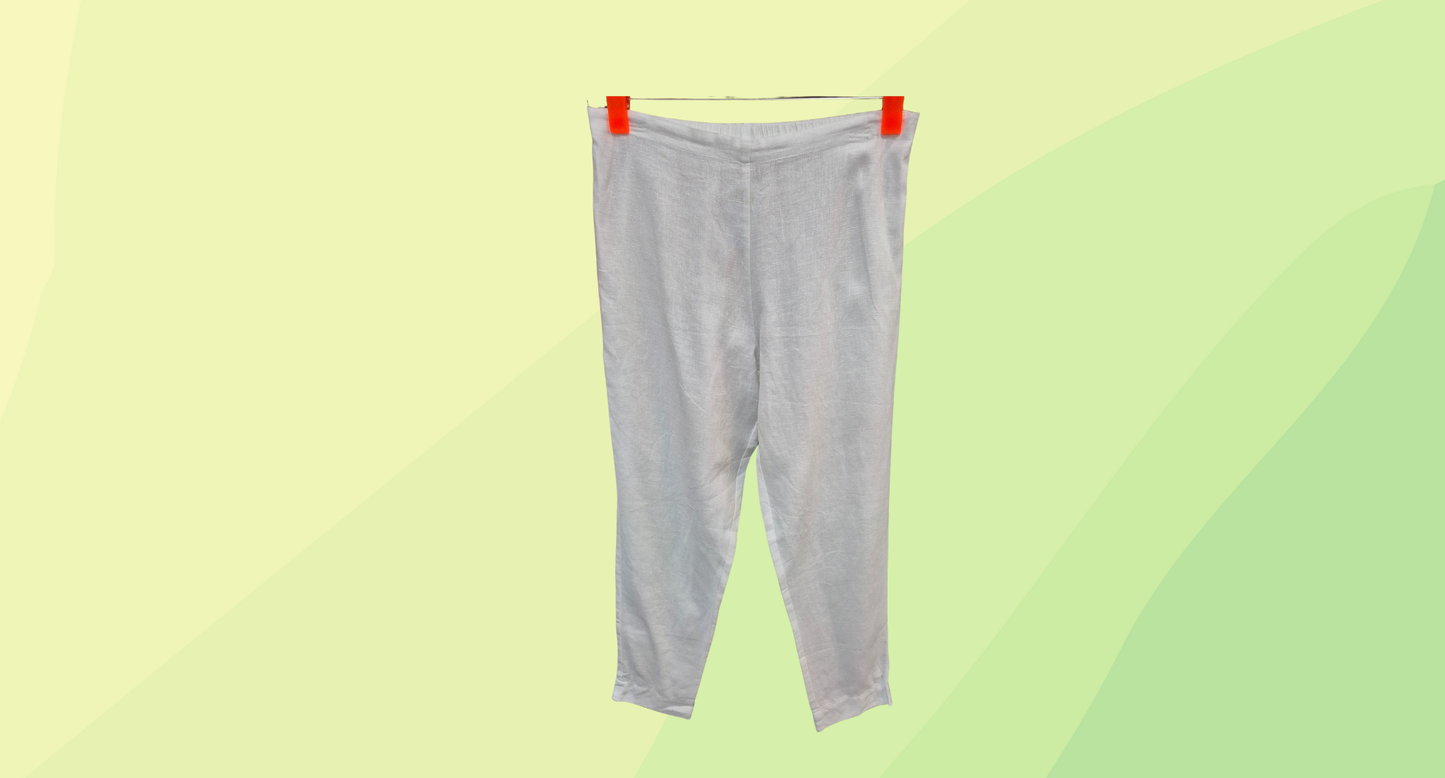 See Saw Linen Pants - Size 10 - White