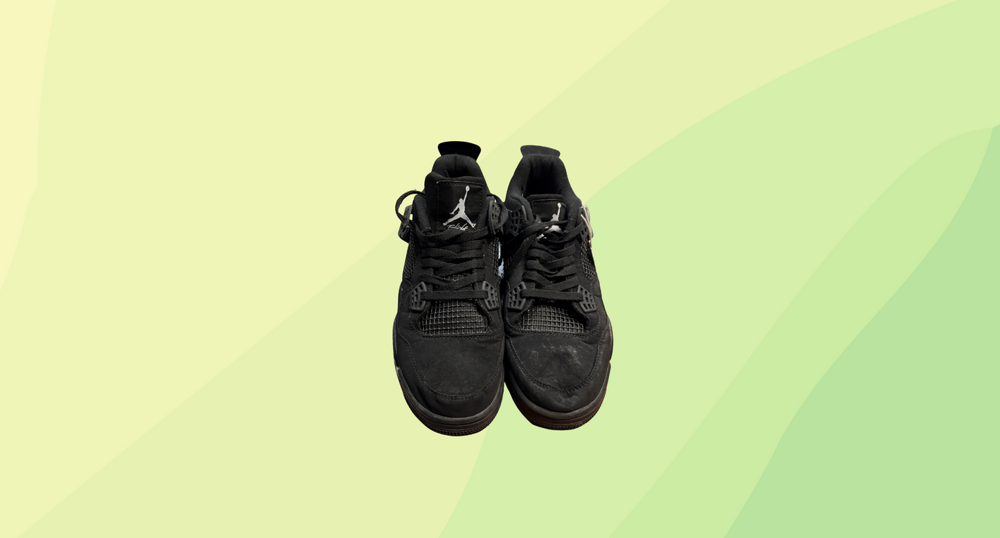 Nike Mens Jordan 4 Black Cat Sneaker - US 10 - Black