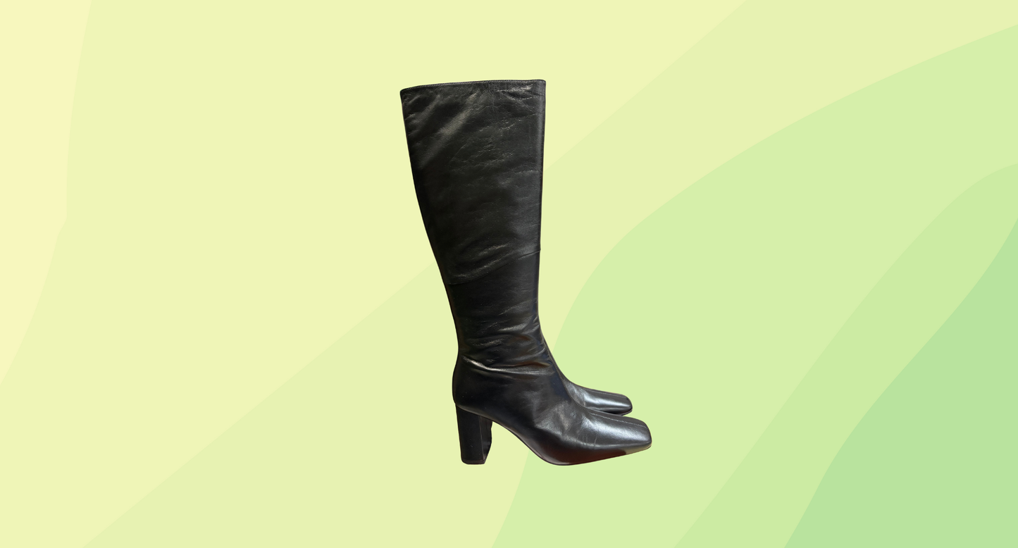 Tony Bianco Foxy Long Boot RRP $419.95 - Size 11 - Black Venice