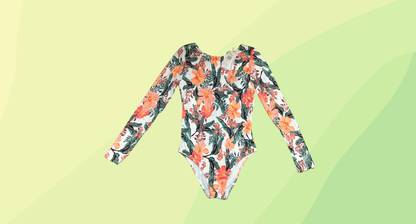 Roxy Just Shine One Pce Swimsuit RRP $ 119.99 - Size 12 - White/Floral