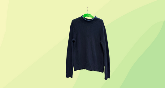 J Crew Rollneck Knit Sweater - XL - Navy