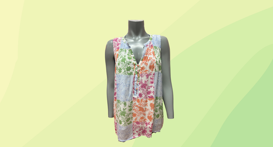 Sussan Azalea Top RRP $89.95 - Size 16 - White/Multi