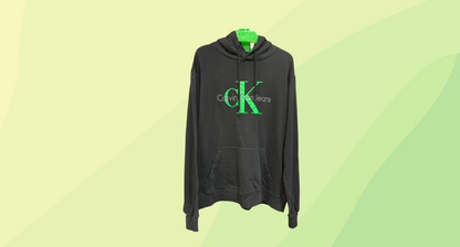 Calvin Klein Mens Hoodie - XXL - Black