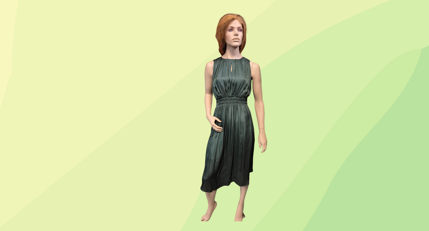 G.D.S Mid Length Sleeveless Dress - XS - Green