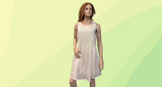 Elk Linen Dress RRP $349 - Size 14 - White