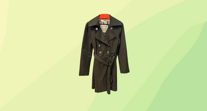 Guess Trench Coat - Small - Black
