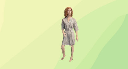 Jigsaw Linen Dress with Tie - Size 12 - Cream/Black Stripe