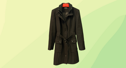 EKLE Italian Wool Long Jacket - M - Black