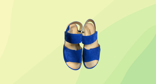 Hartjes Breeze 2 Romer Strap Suede Sandals - Size 41 - Blue