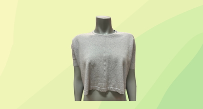 Kenzo Paris Knit Crop Top - M - Grey