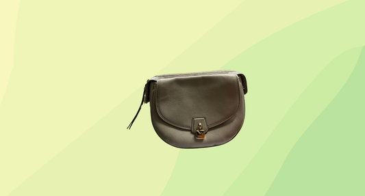 Mimco Lock-it Saddle Bag - Grey