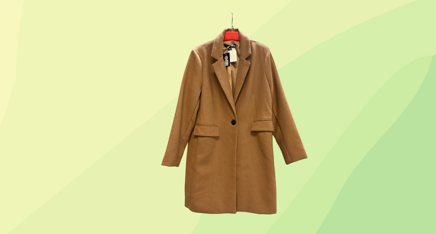 Beme Long Line Coat - Size 16 - Tobacco