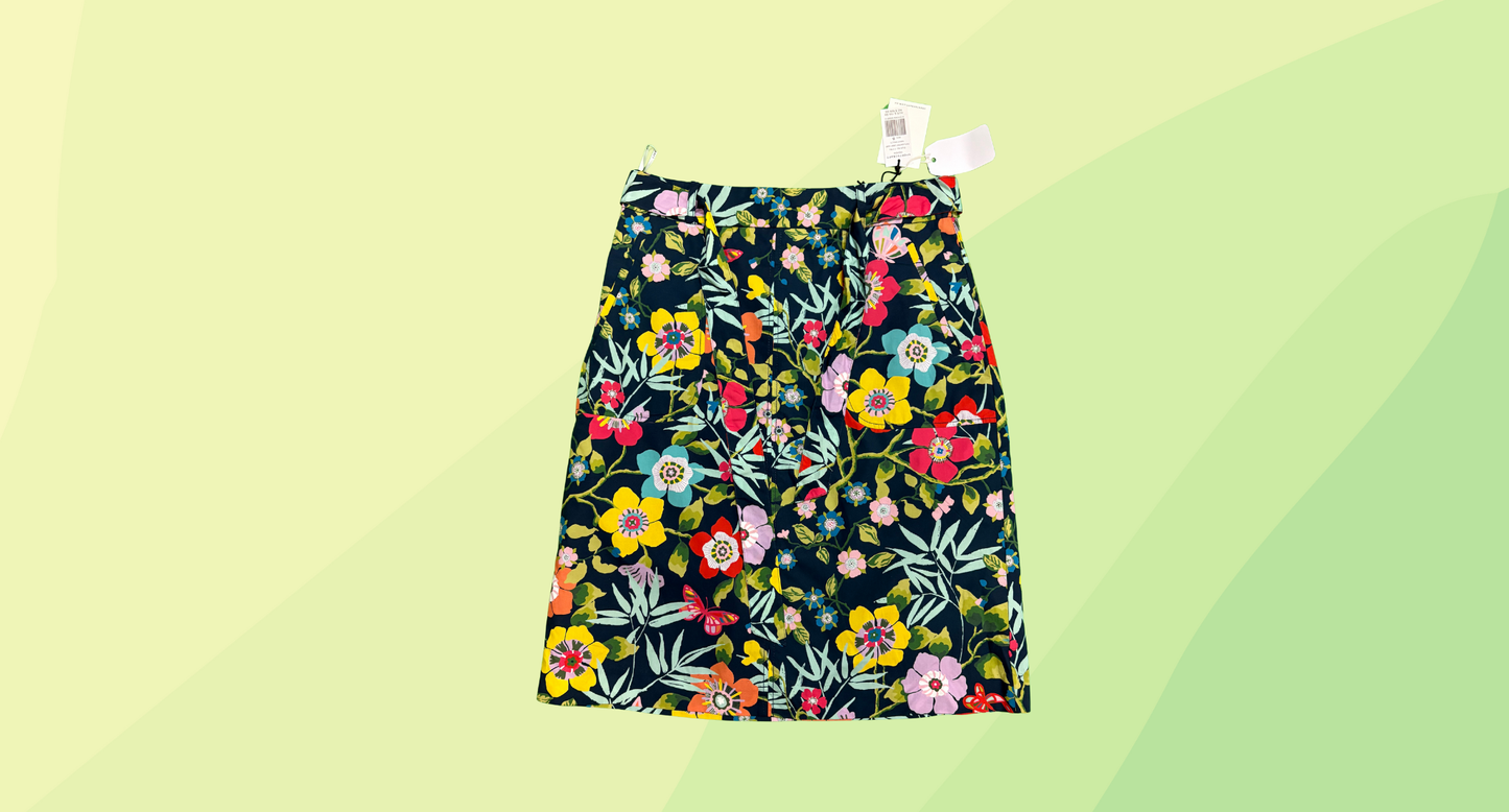 Sportscraft Pavillion Print Liberty Skirt RRP $159.99 - Size 8 - Navy Multi