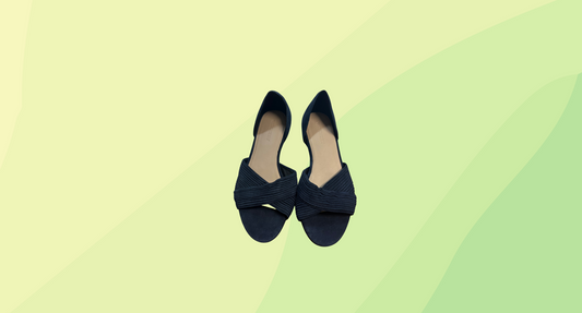 Witchery Taylor Suede Flat RRP $139.95 - Size 37 - Navy