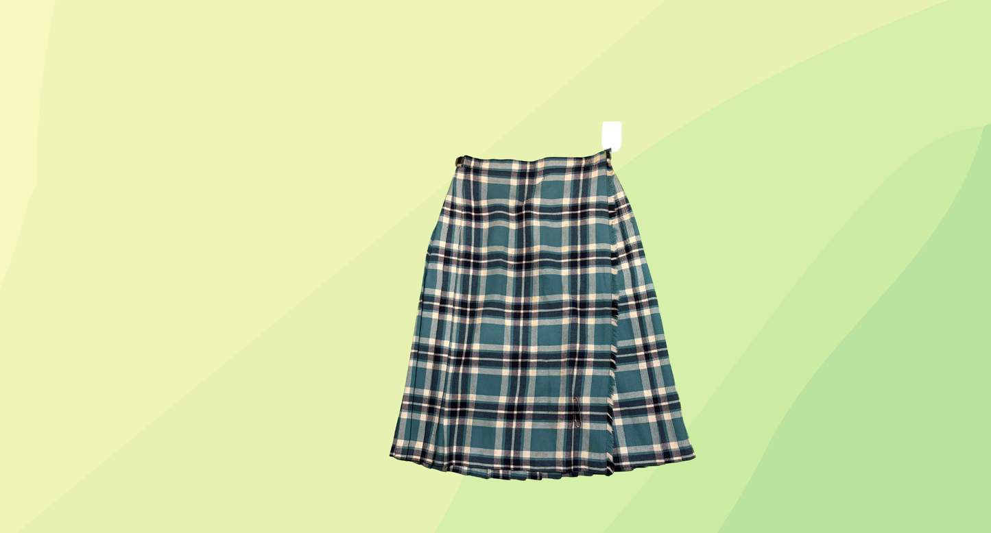 Clan Acric Womens Kilt - Size 16 - Blue Tartan